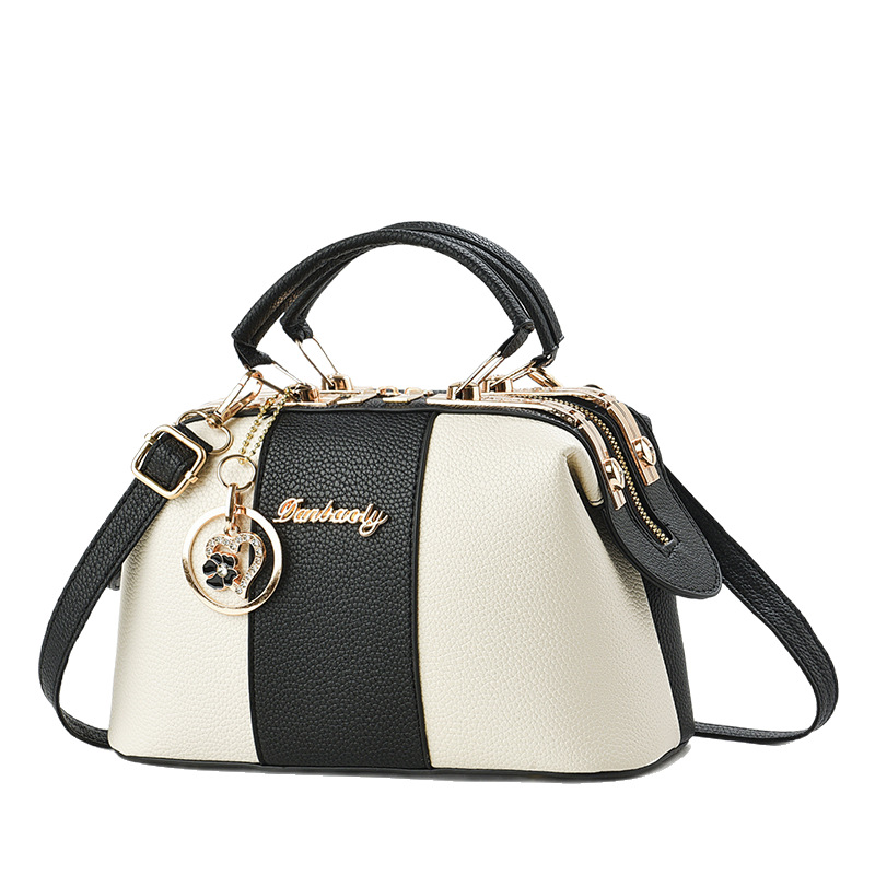 Original women's bag, 2025 new style commuting steel sandwich bag, large capacity bag, college students' single-shoulder large bag for class Item Picture
