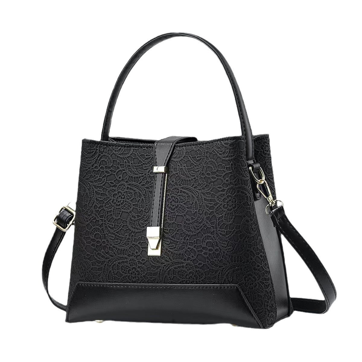 2024 Large-capacity handbag, trendy and fashionable women's bag, middle-aged mother's bag, high-end, elegant and versatile, single-shoulder crossbody bag Item Picture
