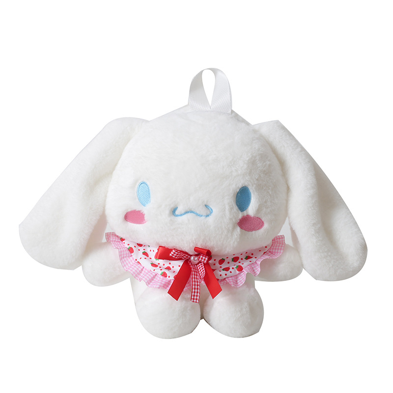 New Sanrio cartoon backpack plush toy, cute butter bear claw machine doll, exchange factory wholesale Item Picture