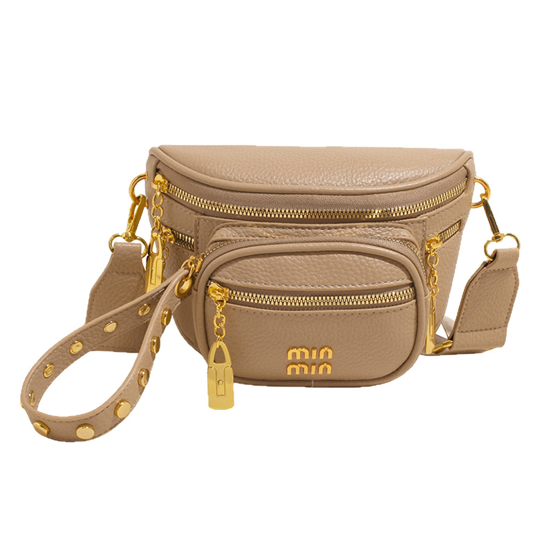 Cross-border fashion trend multi-pocket large-capacity waist bag for women 2025 new style, elegant and stylish, niche single-shoulder crossbody bag Item Picture