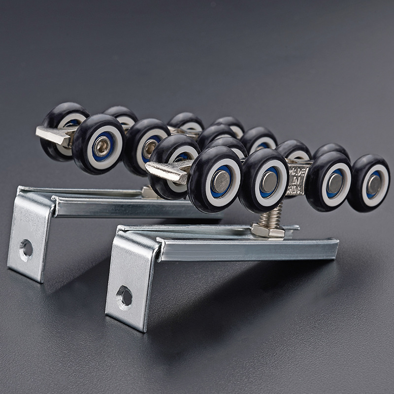 Promotional wooden door wheels, sliding doors, hanging wheels, hanging rails, sliding door hanging tracks, wheels, hardware hanging doors, 8-wheel hanging wheels Specification drawing