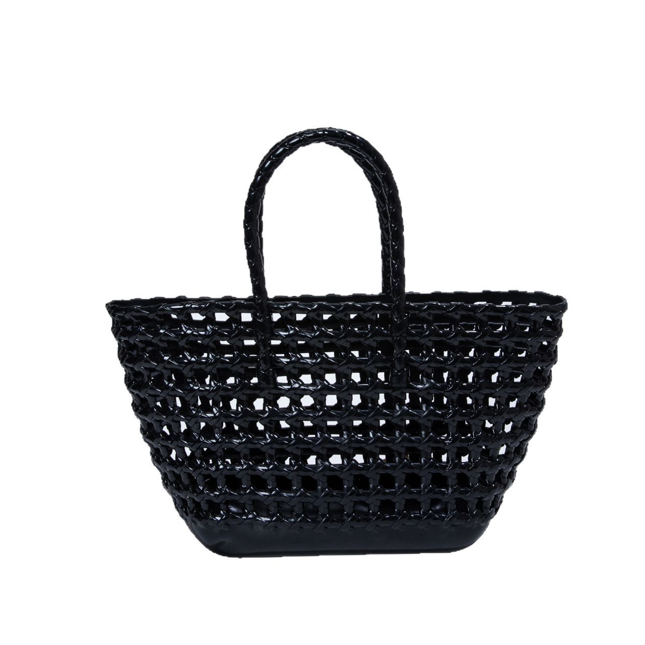 The 2025 new macaron jelly bag is a fashionable and versatile women's woven vegetable basket bag with a large capacity and hollowed-out design Item Picture