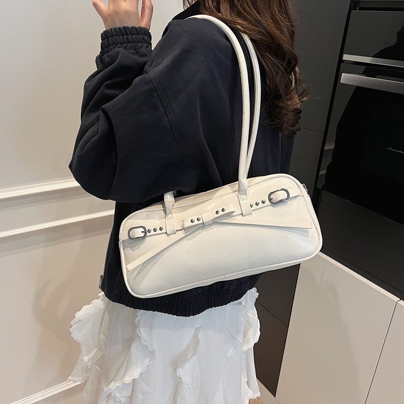 Korean style fashionable and simple commuter bag for women, 2025 new fashion and trendy underarm single-shoulder bag, hand-held pillow bag Specification drawing