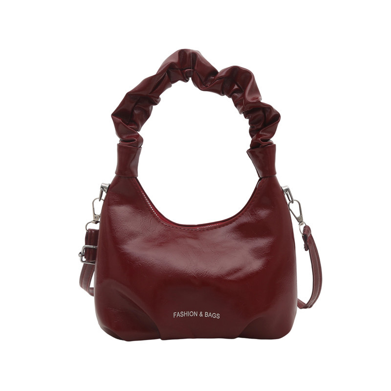 Fashionable new pleated bag 2025, casual, simple and stylish crossbody bag, personalized commuting bag, chain single-shoulder bag for women Item Picture