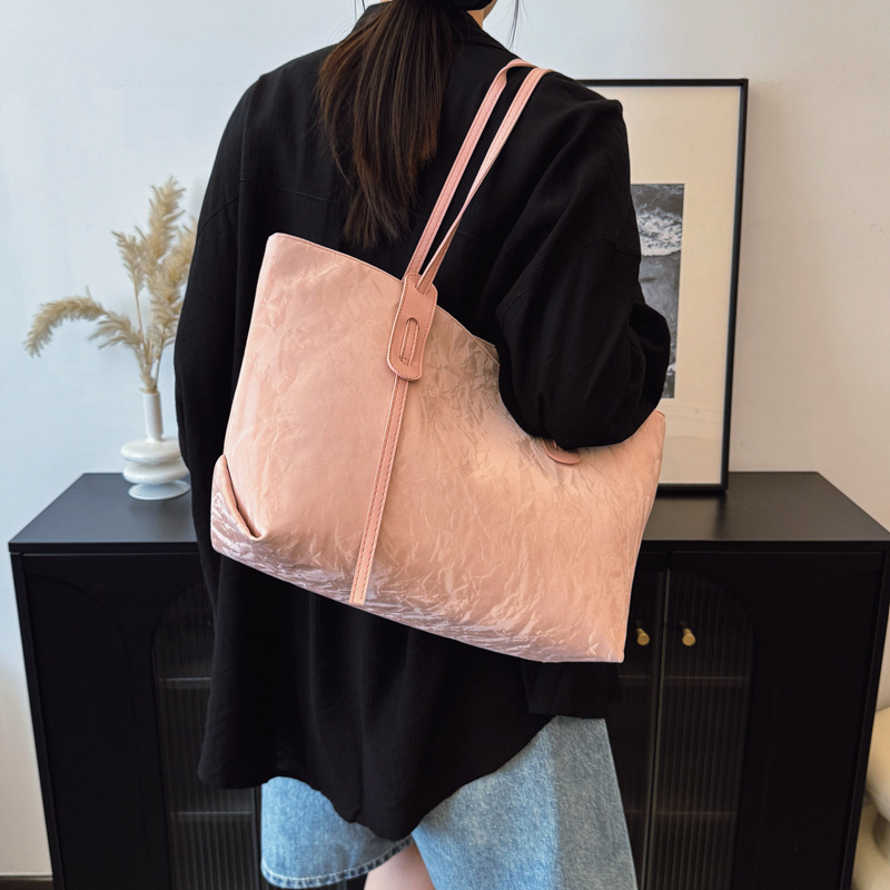 Fashionable and high-quality Tote bag for women, 2025 new style, casual and simple, large-capacity single-shoulder bag, student commuting bag for classes Specification drawing