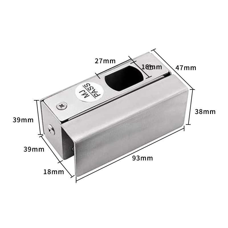 Access control door clamps, glass door clamps, electric lock door clamps, stainless steel door clamps, door locks, aluminum door clamps, electric latch door clamps details Picture