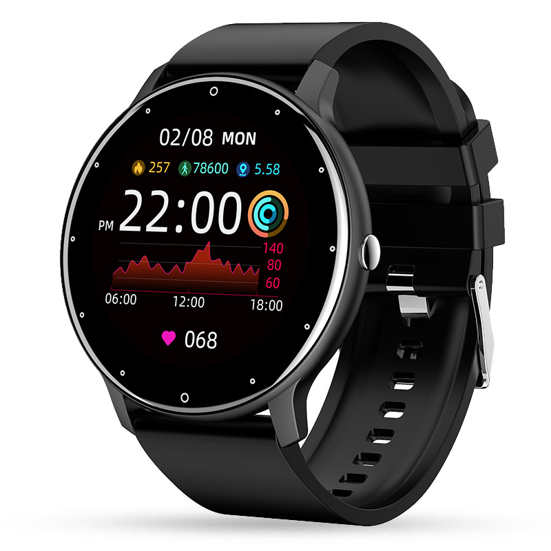 ZL02 Heart Rate, Blood Pressure and Sleep Monitoring Amazon Foreign Trade remote Control Camera ZL02D Smart Sports Watch Ring details Picture