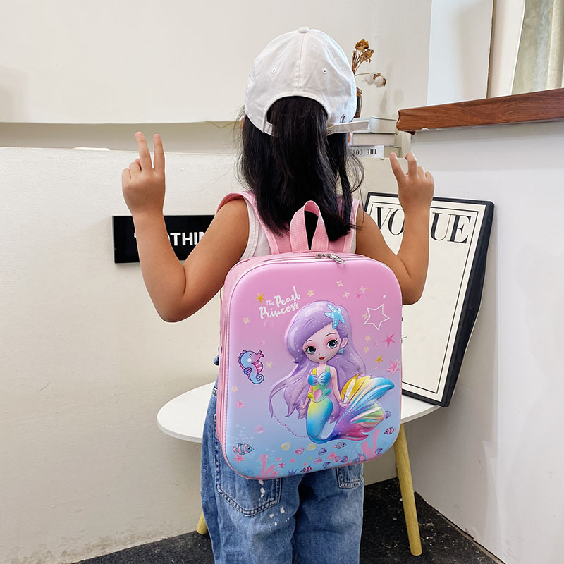 The new children's backpack for kindergartens, featuring cute cartoon designs for both boys and girls, has a large capacity and a high level of appearance. It is trendy Application Scenario