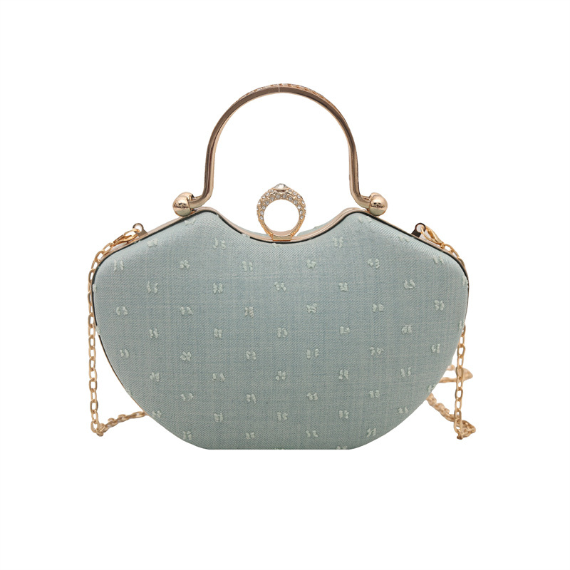 Mini heart-shaped small bag 2025 new style bag, cute and niche heart-shaped single-shoulder fashionable crossbody bag, chain bag Item Picture
