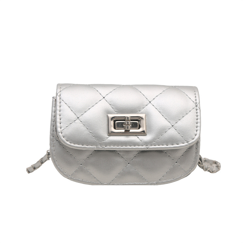Summer stylish and high-quality chain saddle bag, a niche and fashionable mini chanel-style diamond-shaped small golden ball lipstick bag Item Picture