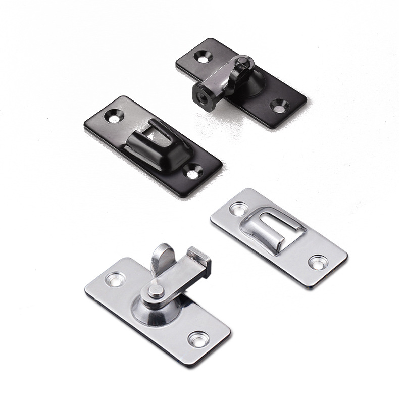 Latch door bolt, sliding door lock, sliding door lock, snapper, no need for drilling, fixed buckle, simple door pin, reverse lock door buckle Item Picture