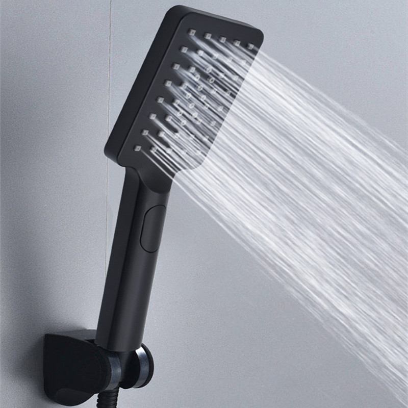 The shower head is thick, with a large water outlet hole. The water heater is equipped with a hose. It is a household shower head for bathing and a handheld shower head Specification drawing