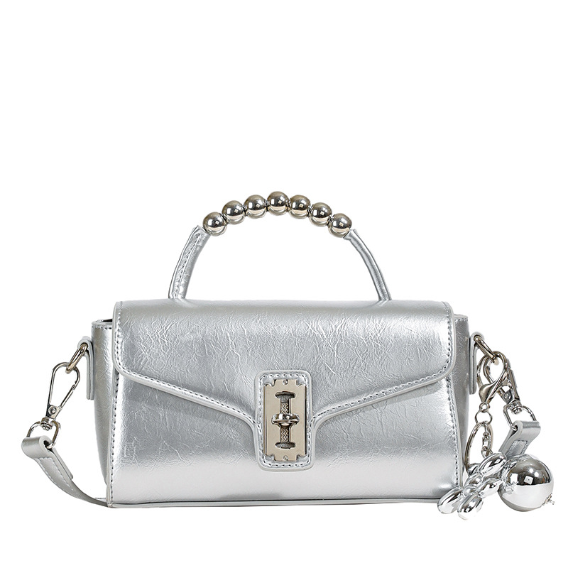High-end beaded small square bag for women 2024 new mini handbag, fashionable and versatile, casual single-shoulder crossbody bag Item Picture