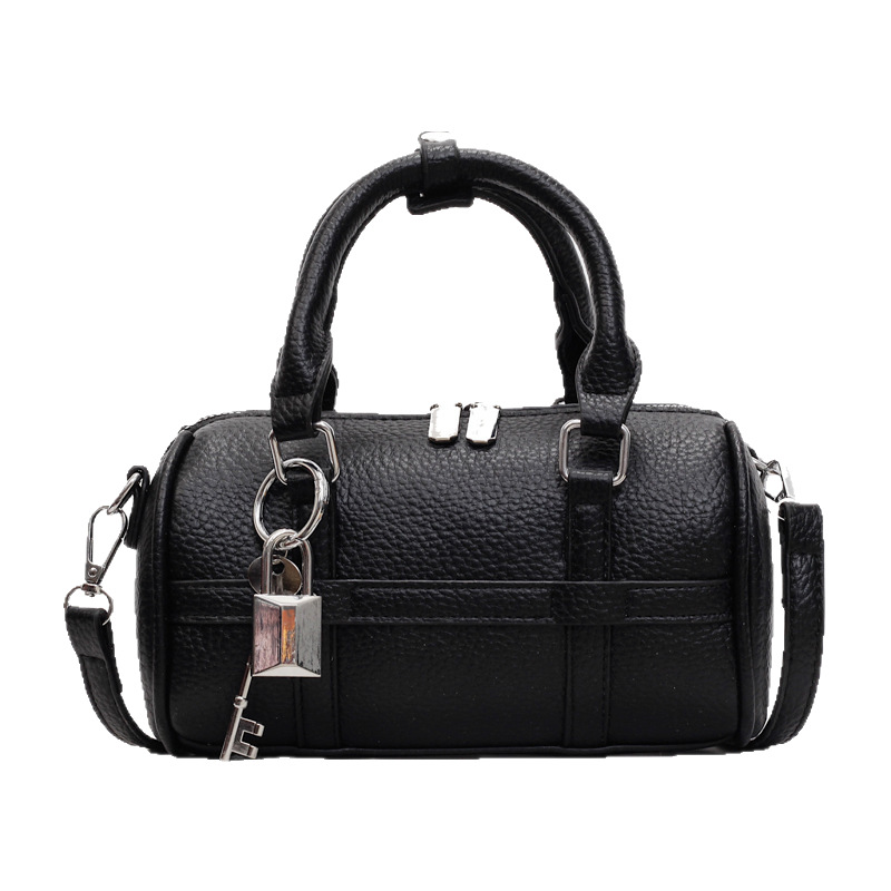 Korean version niche design hand-held Boston bag for women 2025 new trendy and fashionable solid color versatile single-shoulder crossbody bag Item Picture