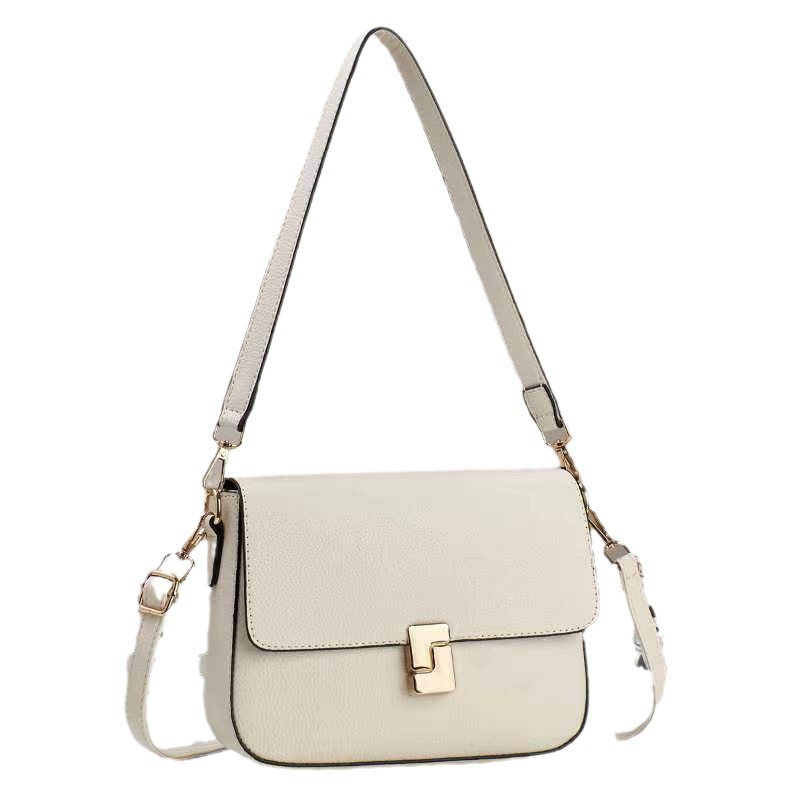 This small, high-quality, lychee patterned PU material square bag is simple and versatile. It is a cross-border single-shoulder crossbody women's bag Item Picture