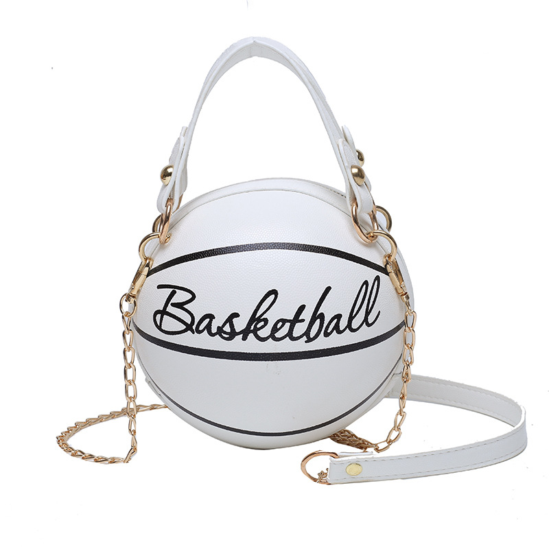Personalized round ball bag 2023 new style women's bag, trendy and stylish chain basketball bag, versatile ins crossbody small bag Item Picture