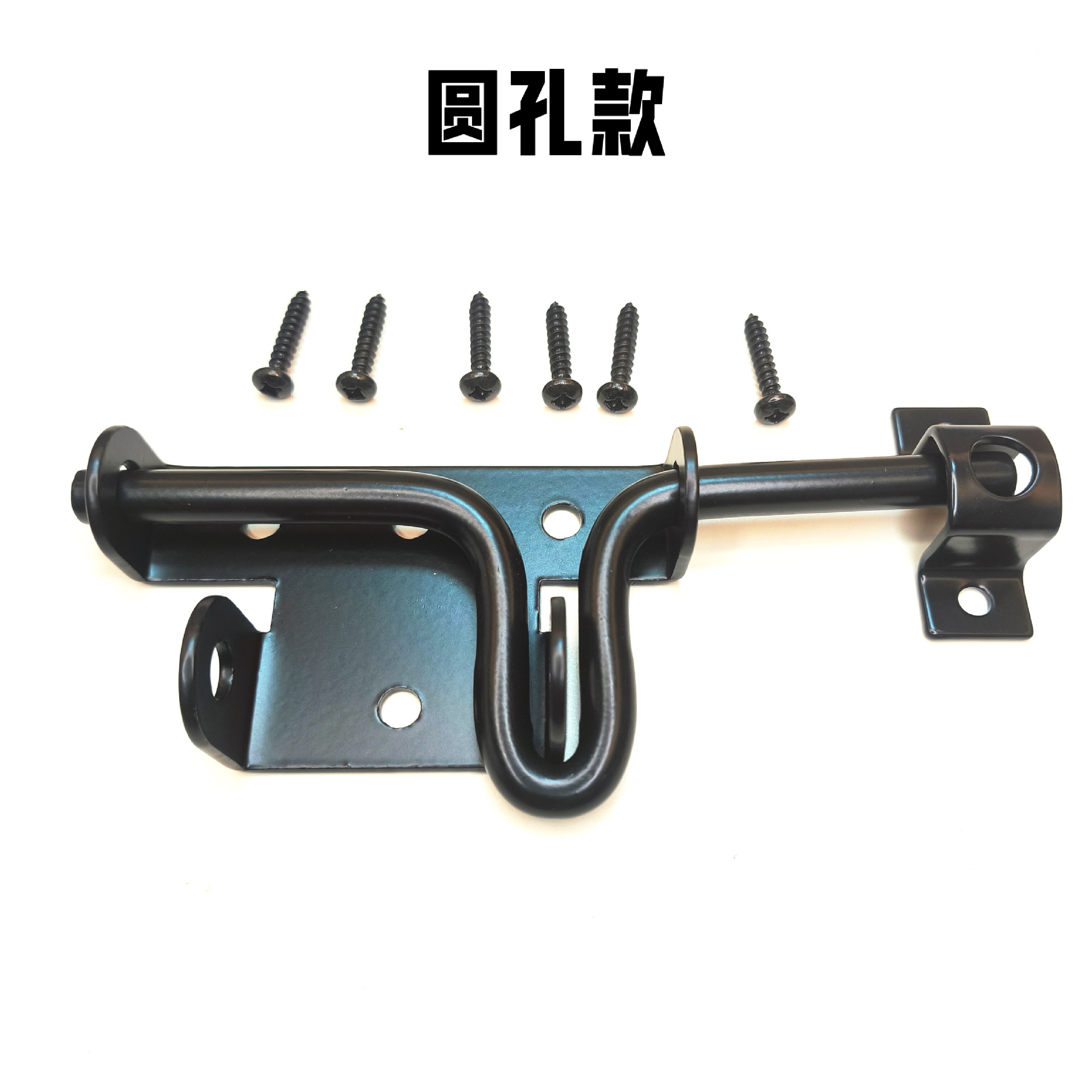 Fence Gate Latch Black American fence fence sliding latch door lock bolt Cross-border Amazon Application Scenario