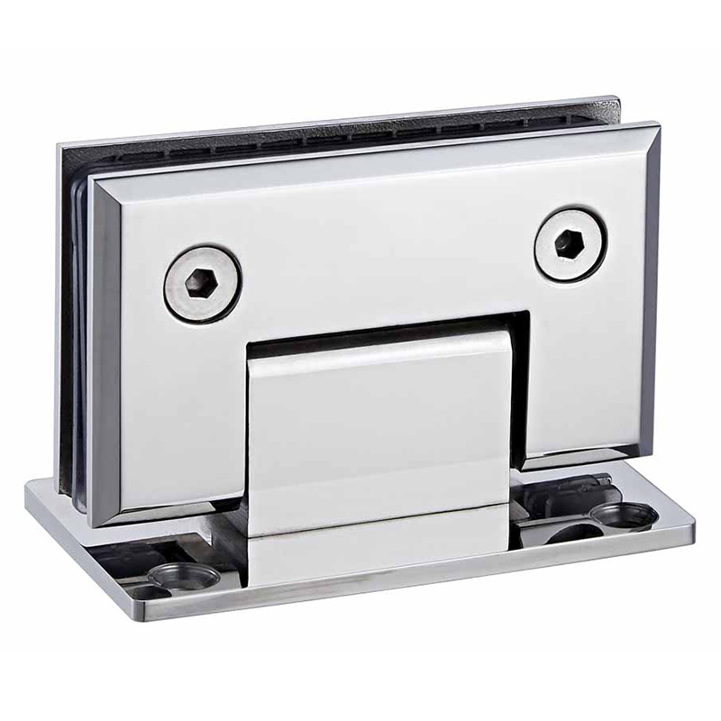 304 stainless steel bathroom clamp, 90-degree shower room glass door fixing hardware accessories, right-angle glass clamp hinge Item Picture