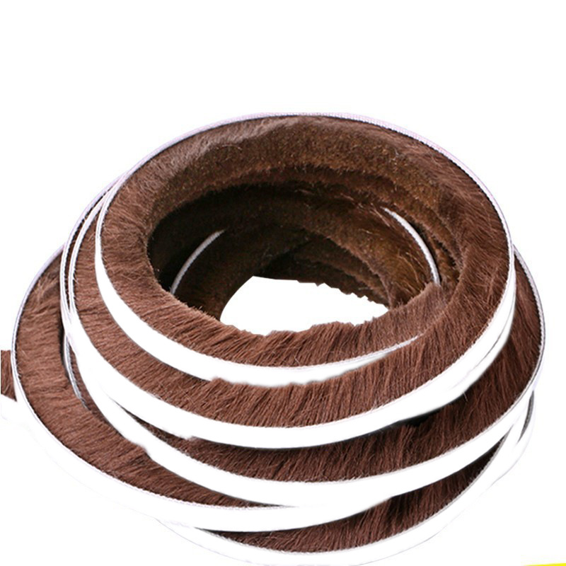 Dinggu 5-meter / 10-meter self-adhesive wool strip sliding door anti-collision strip, window wool strip screen, mosquito-proof door and window sealing strip details Picture