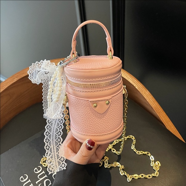 Cross-border high-end fashion mini hand-held bucket bag for women 2025 new niche design versatile single-shoulder crossbody bag full figure