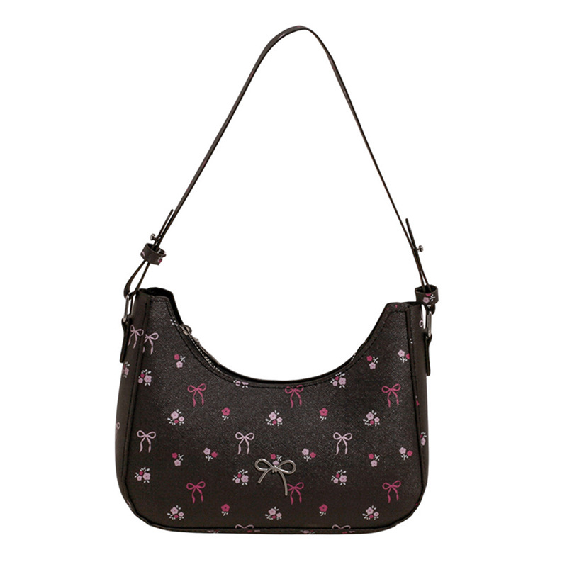 New summer 2025 simple and stylish hand-held handbag with sweet prints, fresh and beautiful single-shoulder underarm bag for women Item Picture