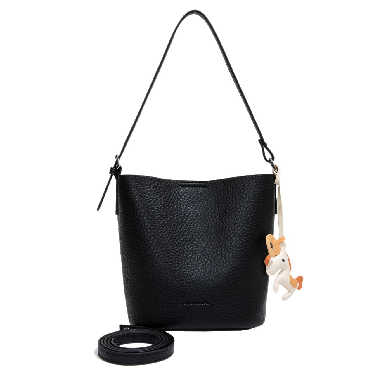 Retro and fashionable lychee pattern commuter bucket bag for women 2025 new style, trendy and versatile, casual and simple single-shoulder crossbody bag Item Picture