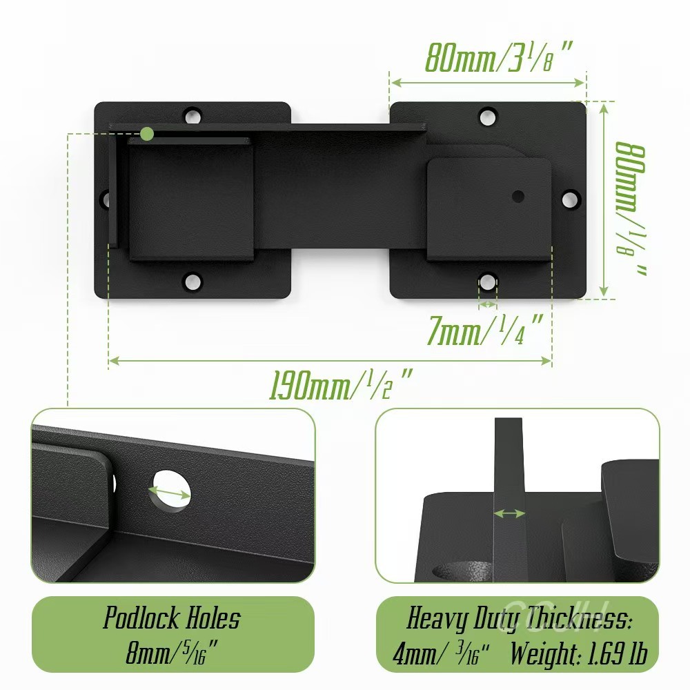 Fence door lock, outdoor stable barn door, latch latch, guardrail lock, garden grid lock, fence lock, barn door Application Scenario