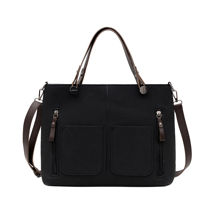 Cross-border large-capacity women's bag, 2024 new trendy casual tote bag, versatile ins single-shoulder hand-carry large bag Item Picture