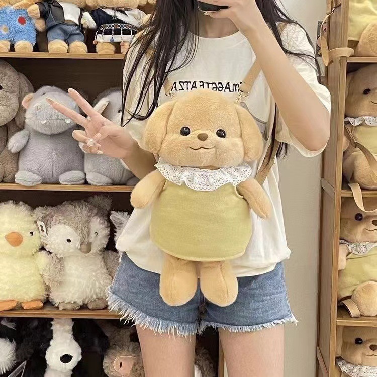 New Cartoon Senbelle plush toy, doll, backpack doll, cute little nose Poodle birthday gift details Picture