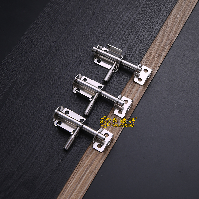 Pet cage latch, stainless steel left and right bidirectional door lock latch, warehouse door anti-theft hanging lock door, ox lock plate latch Application Scenario
