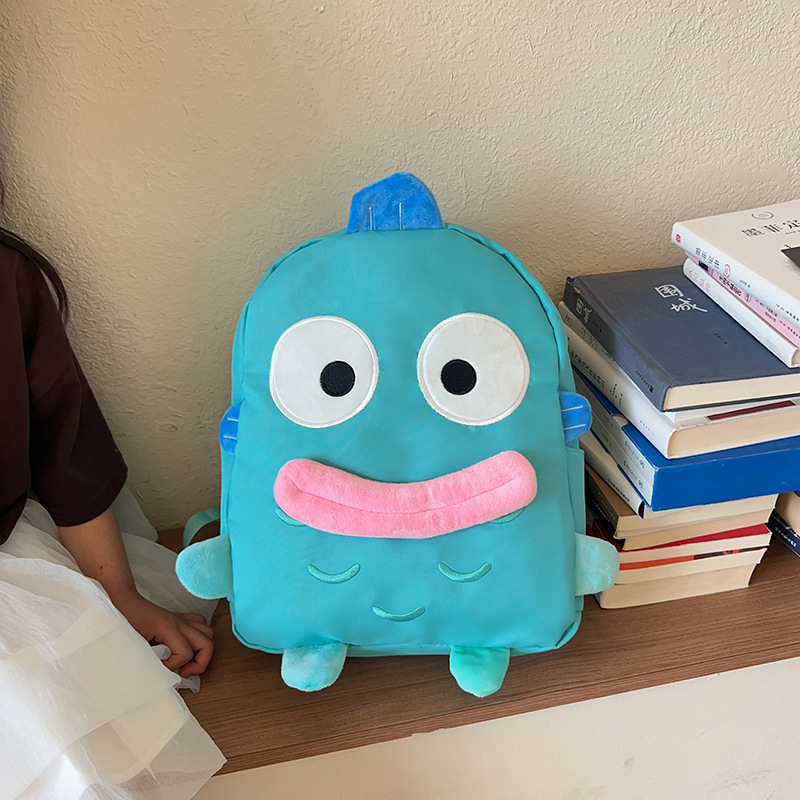 Nylon funny, casual and cute cartoon backpack for students, Korean version, large-capacity lightweight female backpack, cool schoolbag Application Scenario