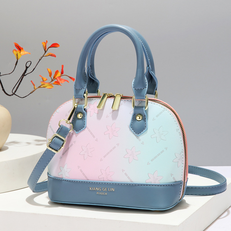 Rainbow shell bag 2024ladies handbags new women 's bag, Korean style handbag full figure