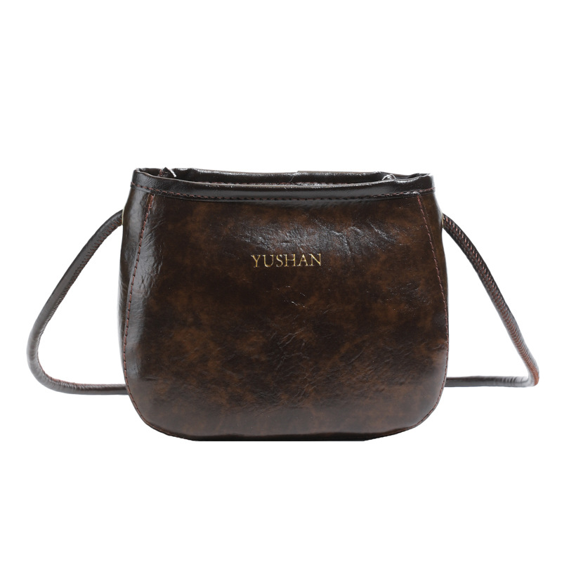 Women's Bag 2025 Summer New crossbody bag, soft bucket bag, retro and versatile, niche design single-shoulder bag Item Picture