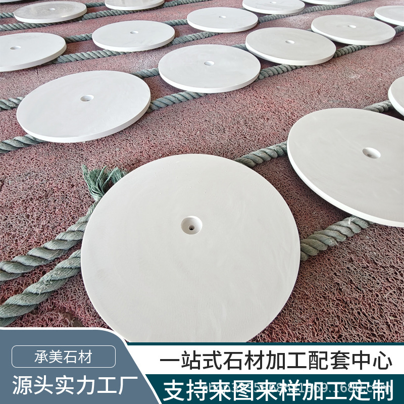 Solid wood marble coat rack accessories, base, artificial stone disc base, tea tray, solid wood wood, Chinese light luxury details Picture