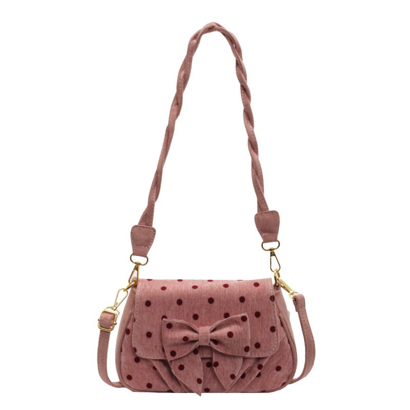 This year, polka dot bags are popular for women. The 2024 new Korean style Instagram trendy and fashionable small square bag is a high-end single-shoulder bag Item Picture