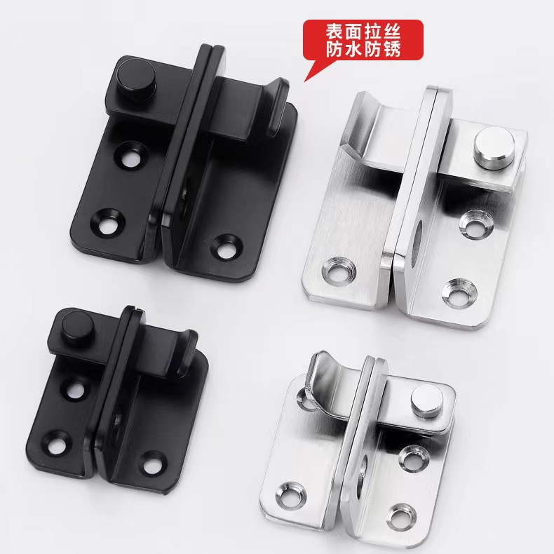 Stainless steel door latch, door latch, door nose, door bolt, snap lock, old-fashioned wooden door with exposed latch, door lock Specification drawing