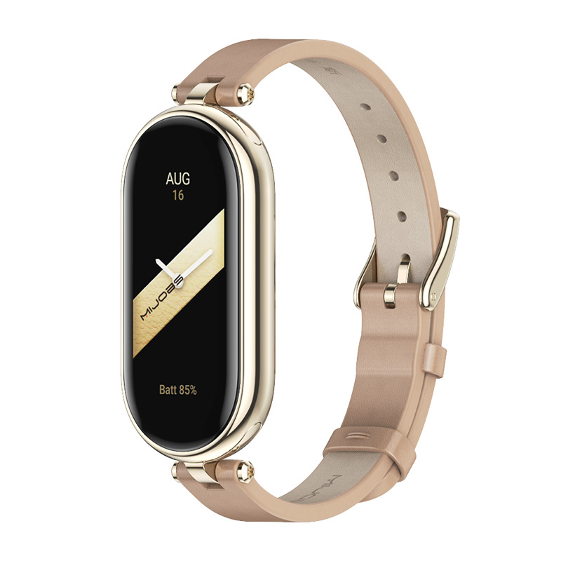 Suitable for Mi Band 9, 8, 7, 6, 5, 43, genuine leather wrist top layer, cowhide, original Mi Beauty Item Picture