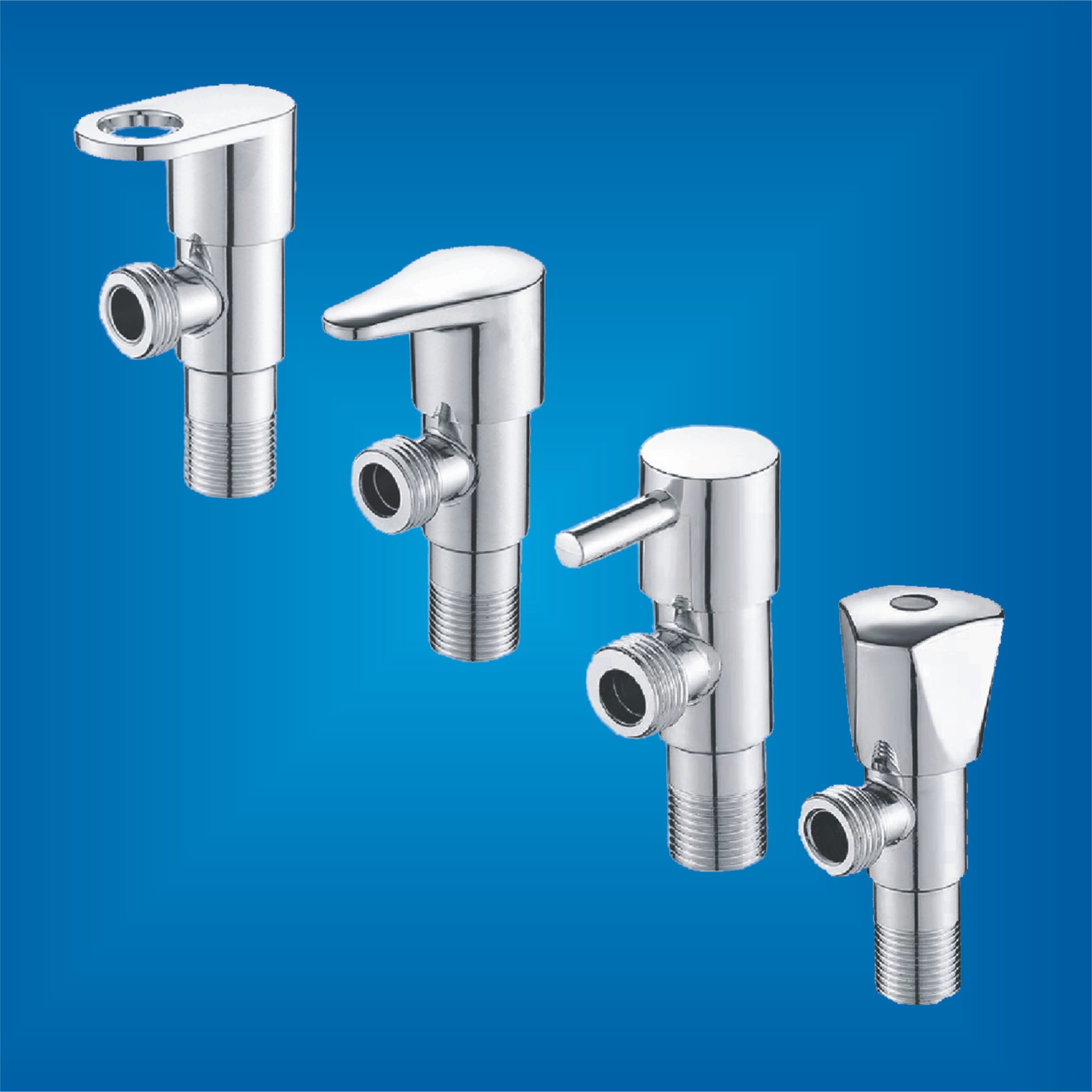 Factory wholesale quick-opening Angle valves, water heaters, toilets, cold and hot water faucets, inlet valves, stop valves, thickened Angle valves full figure
