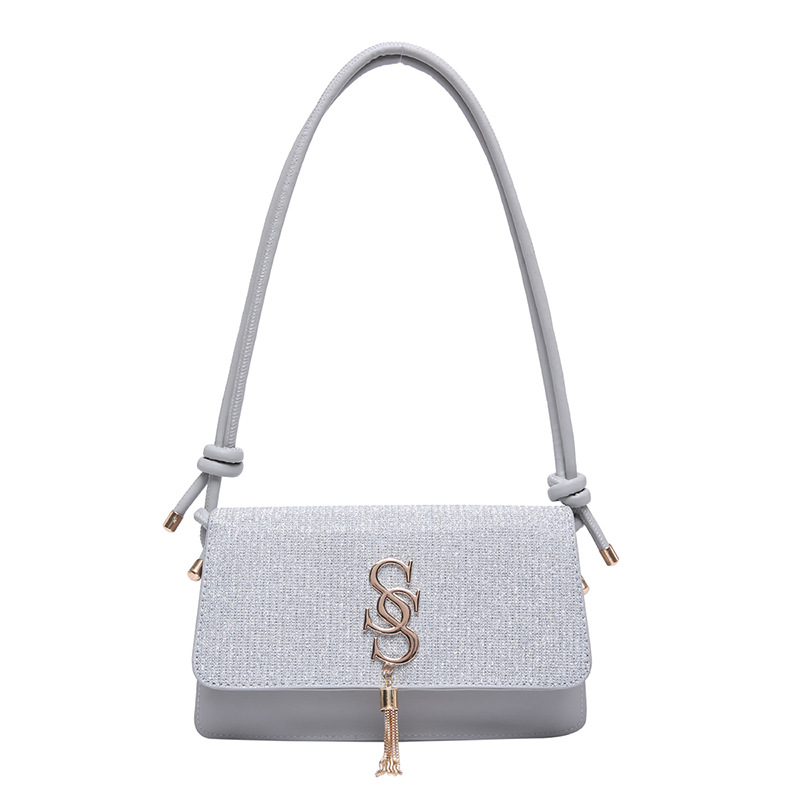 Fashionable and textured fringed underarm bag for women, 2024 new full-diamond commuting single-shoulder crossbody bag Item Picture