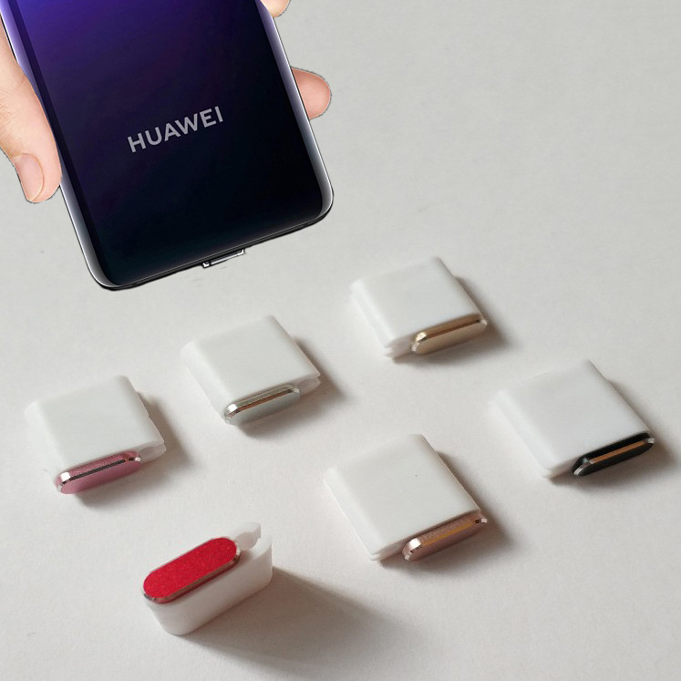 Charging port plug anti-loss accessory Type-c charging port plug storage anti-loss device Blind plug dust plug organizer Specification drawing