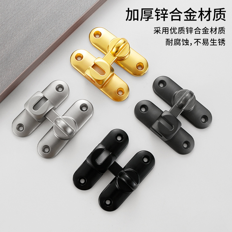 Cross-border exclusive anti-theft buckles, non-perforated door buckles, latch door bolt buckles, fixed buckles, reverse lock door buckles, window and door lock buckles details Picture