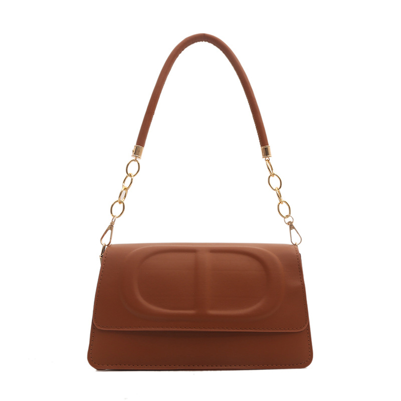 Stylish solid color pressed shell bag 2024 new style fashionable single-shoulder bag, simple commuting crossbody bag, stylish and textured women's bag Item Picture