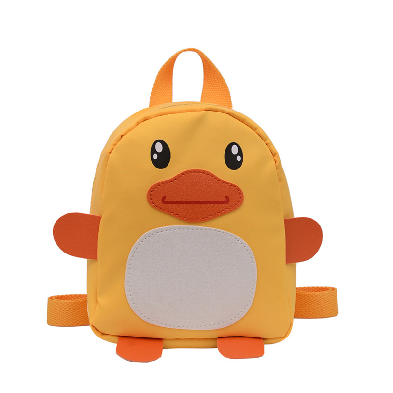 Kindergarten schoolbag, cartoon cute little yellow duck, girls' backpack, children's bag, mini backpack for babies aged 1-5 Item Picture