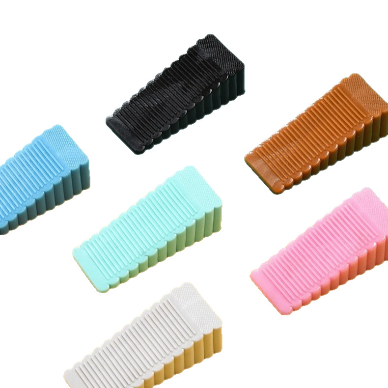 Windproof silicone anti-collision door stopper, household door without perforation, anti-hand-squeezing, safety fixed anti-collision wall door stop Item Picture