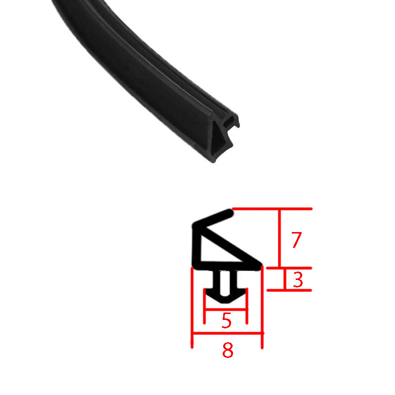 Self-produced plastic steel window TPV rubber sealing strips, broken bridge aluminum card slot type O-shaped strips, window waterproof, windproof and soundproof strips details Picture