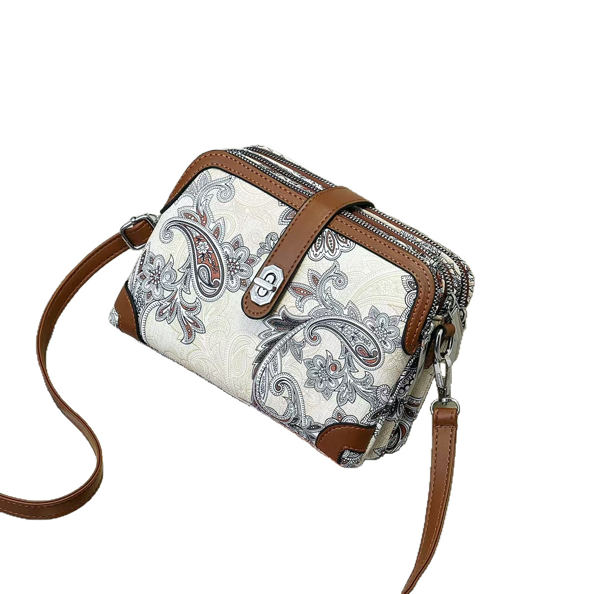 The 2025 new trendy print Instagram super popular single-shoulder crossbody bag, versatile mini bag, phone bag and women's bag Item Picture