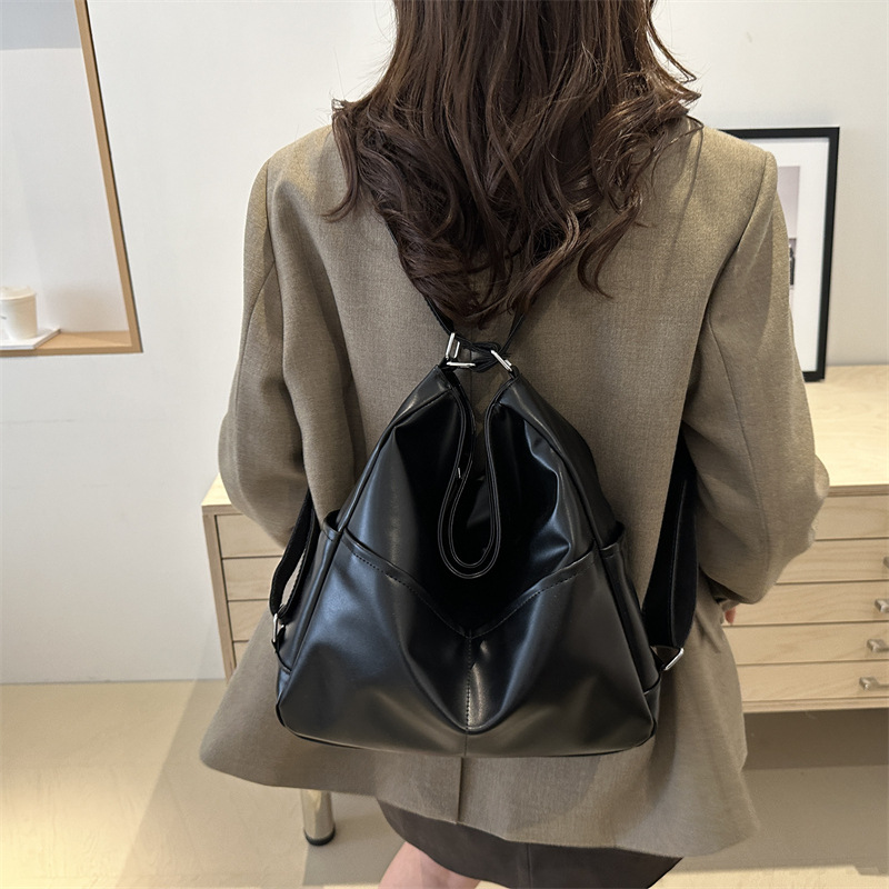 Retro handbag, women's large-capacity 2024 autumn new women's bag, crossbody bag, fashionable single-shoulder underarm tote bag Specification drawing