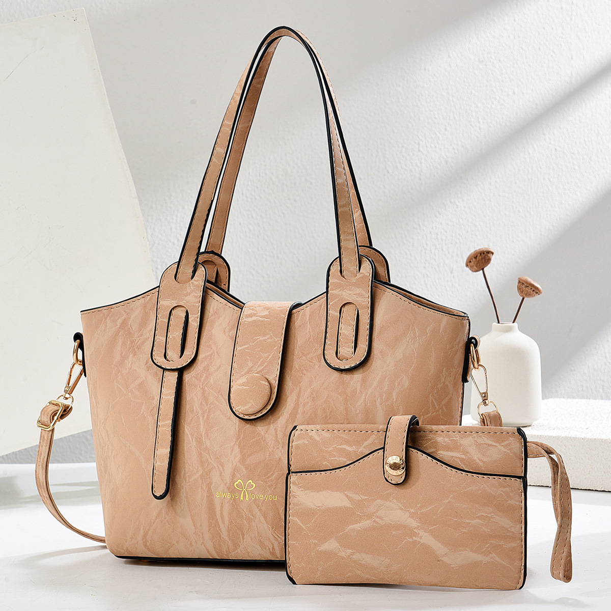 Cross-border women's Bag 2025 New style Versatile, fashionable, large-capacity women's bag, single-shoulder letter bag, hand-carry crossbody women's bag, trendy details Picture