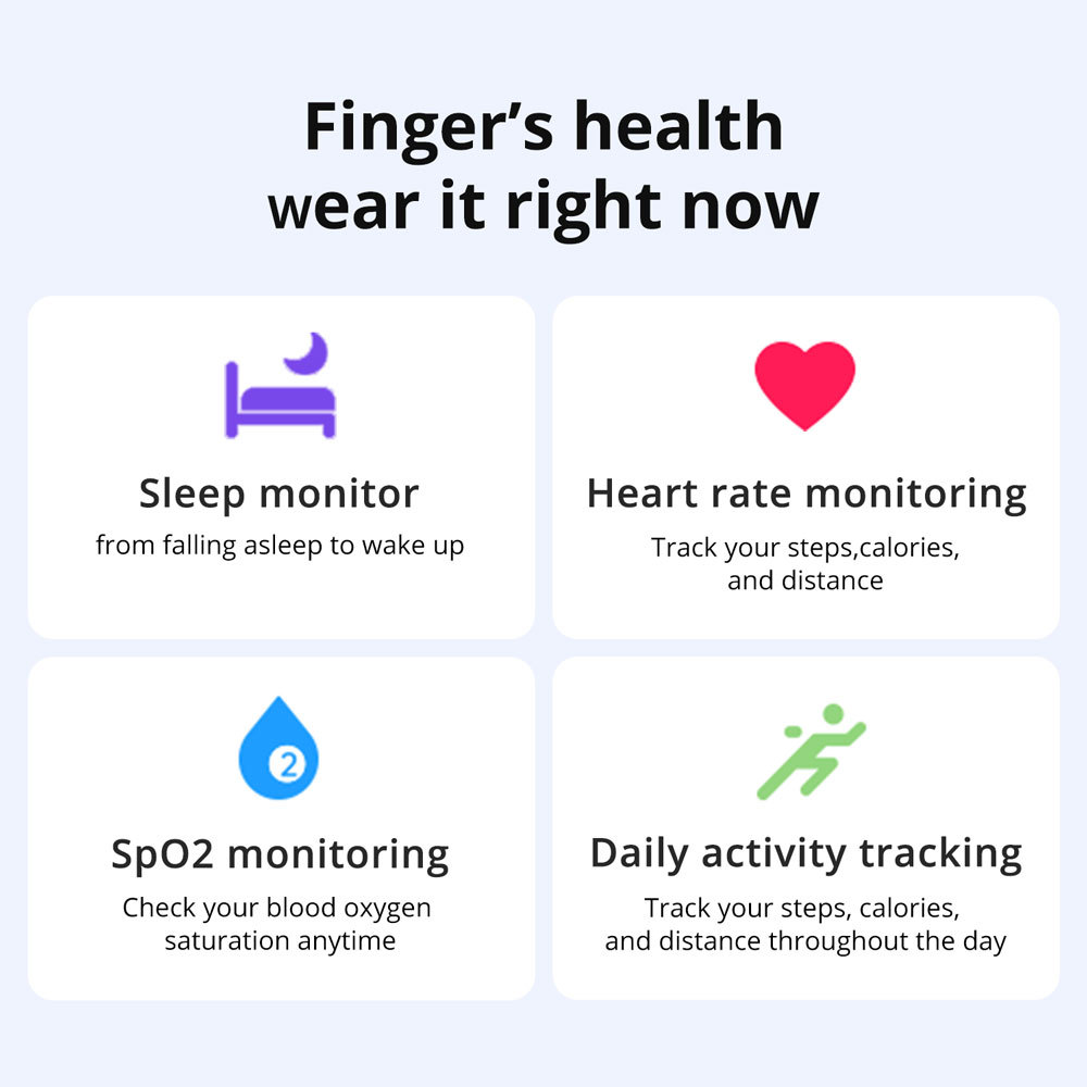 The COLMIR03 smart ring has a battery life of 39 days, health monitoring,IP68 and 5ATM water resistance, and is suitable for multiple uses Specification drawing