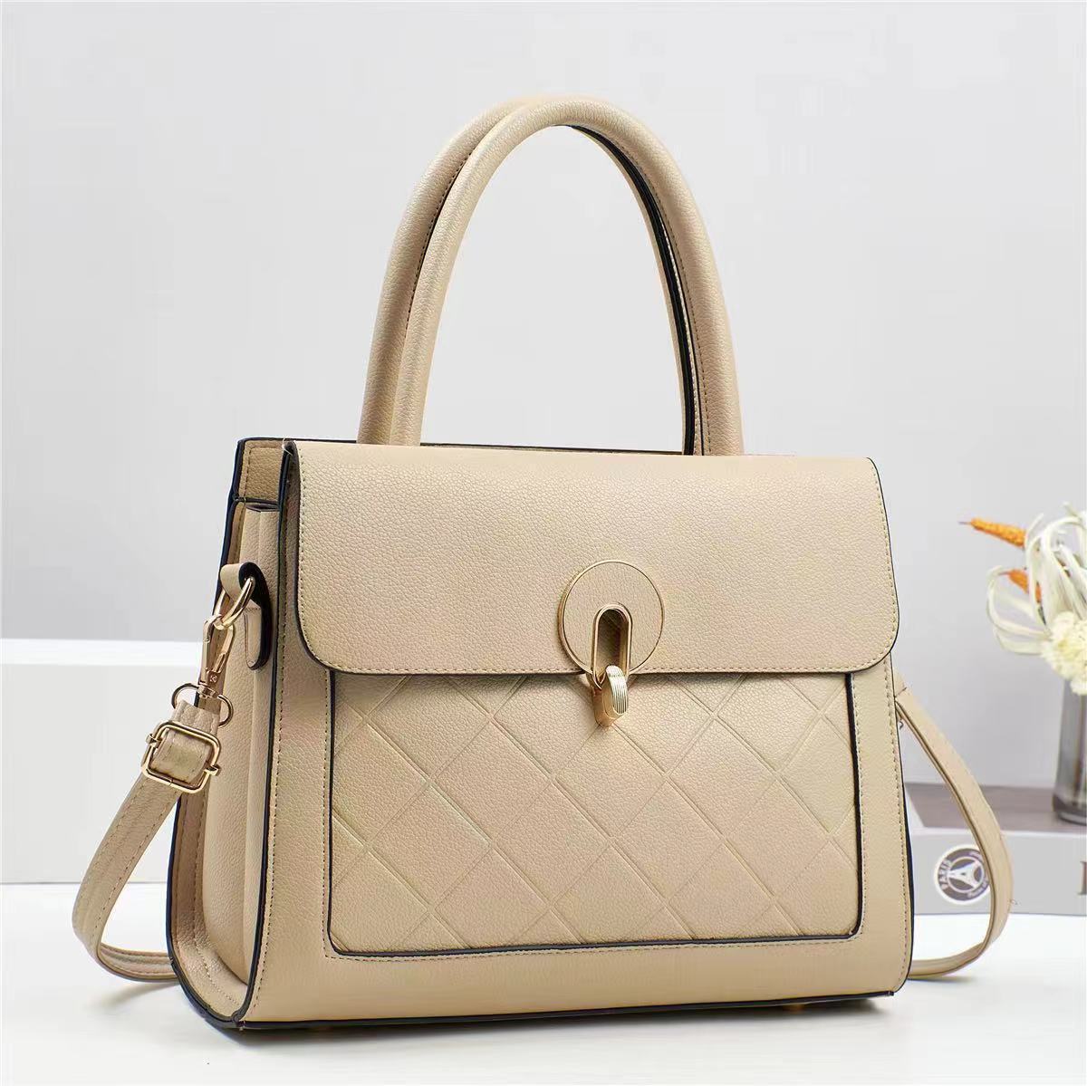 Embossed high-end handbag for women, 2024 new trendy handbag, versatile bestseller, large-capacity fashionable single-shoulder crossbody bag full figure